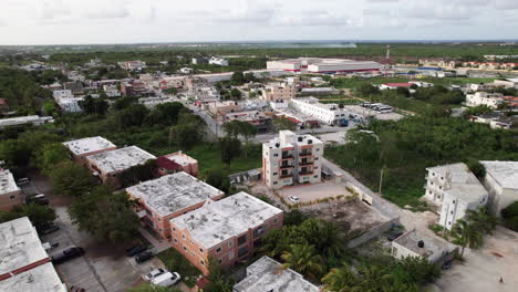 Aerial-View-Above-Residencial-Celine-Apartments-In-Punta-Cana