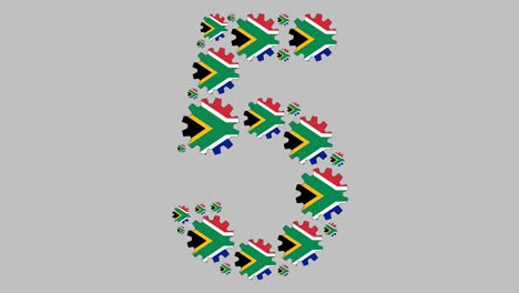 el número cinco sudafricano