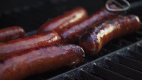 grilling a kielbasa