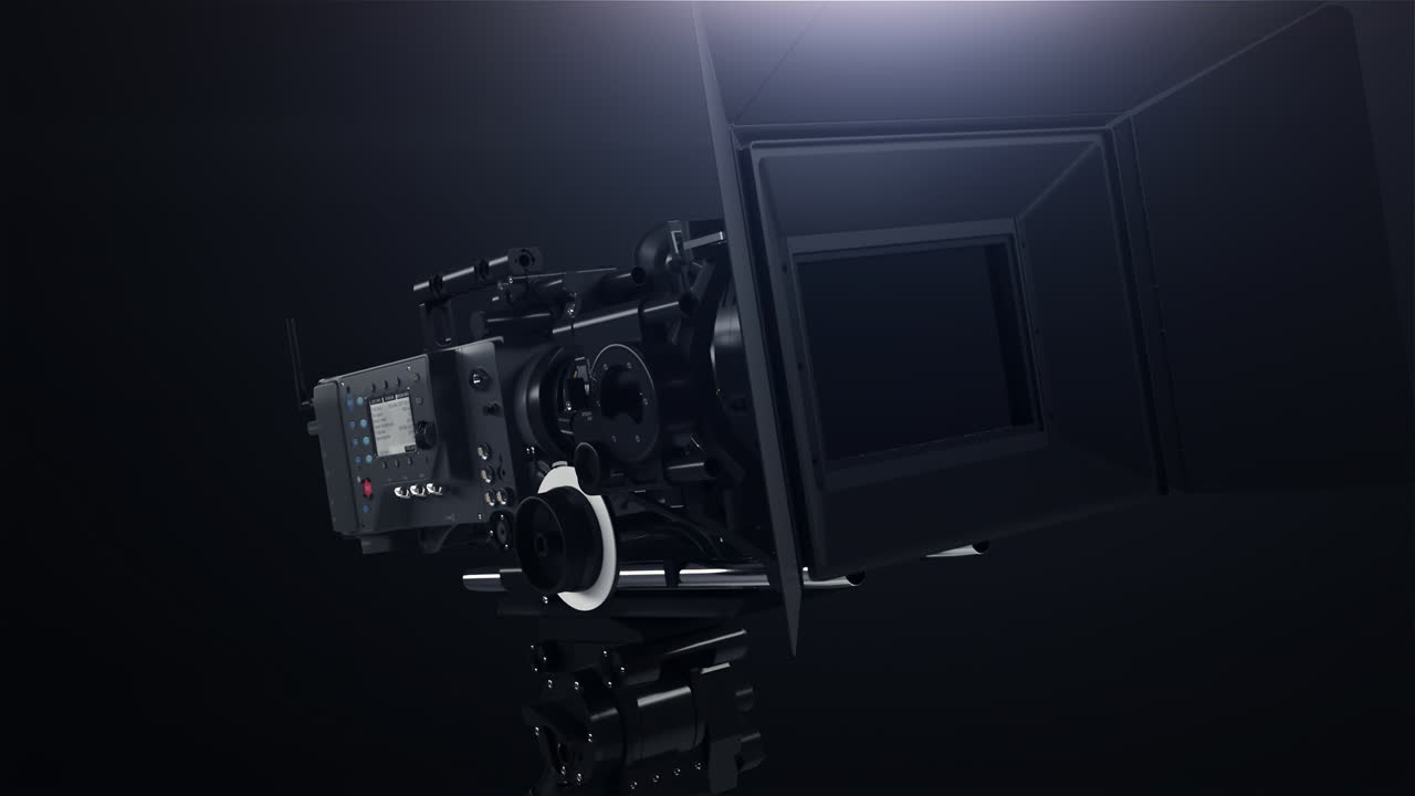 Professional camera with rig