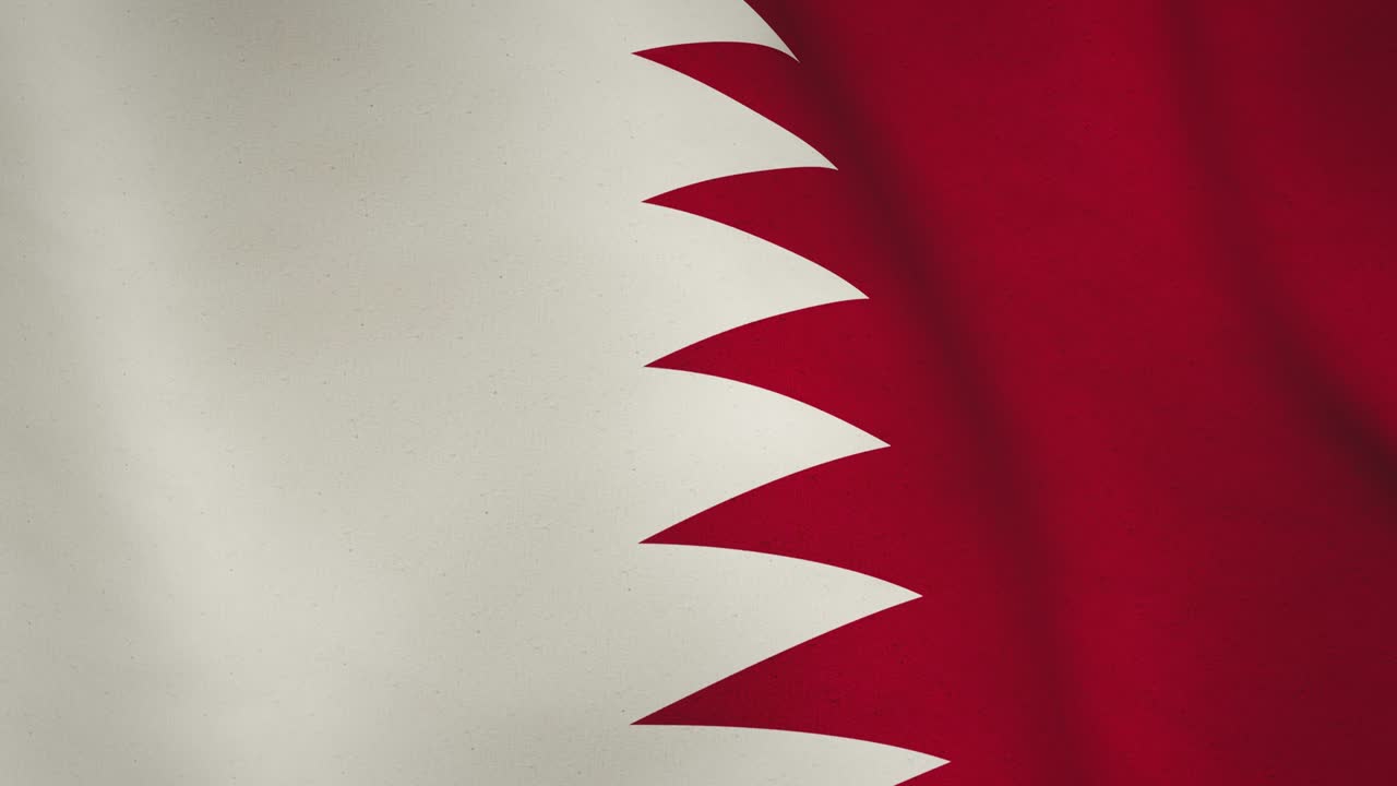 Sfondo con bandiera del Qatar che sventola, filmato in loop - video di animazione a ciclo continuo senza interruzioni