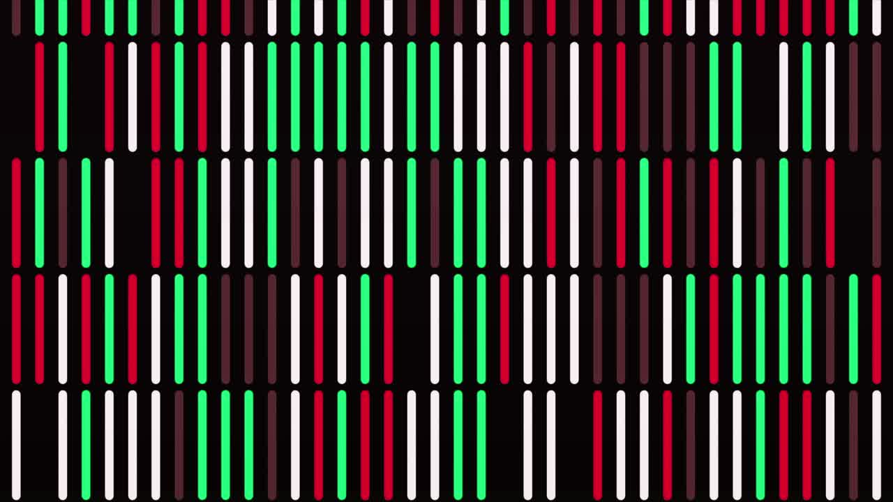líneas verticales con píxeles de colores