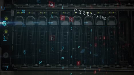 a digital animation of cyber crime threat to data security 4k