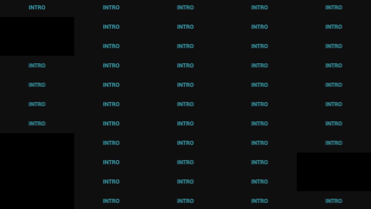 Dynamic Glitch Text Titles Animation