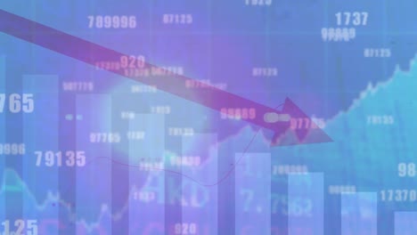 Multiple-changing-numbers-over-statistical-data-processing-against-spot-of-light