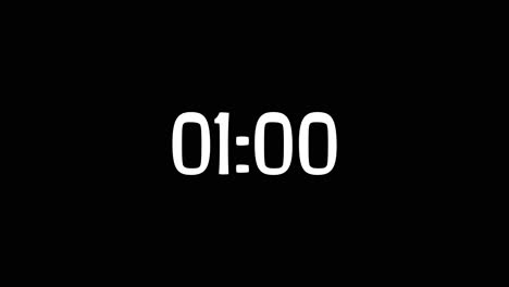 One-Minute-Countdown-On-Filmotype-Typography-In-Black-And-White