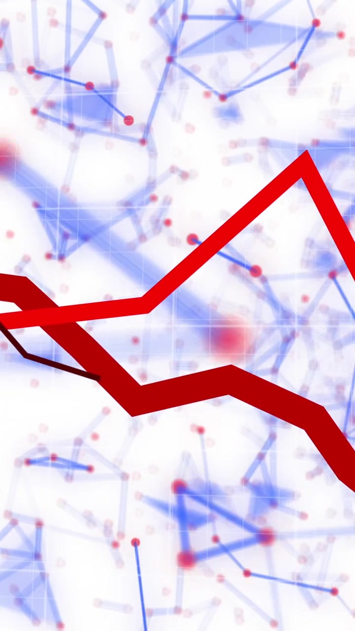Animazione di una rete di connessioni su sfondo bianco