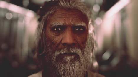 Portrait-of-an-Indian-old-man