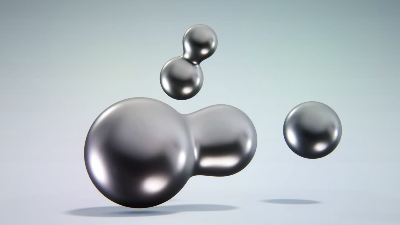 추상적인 검은 액체 방울 배경의 4k 비디오