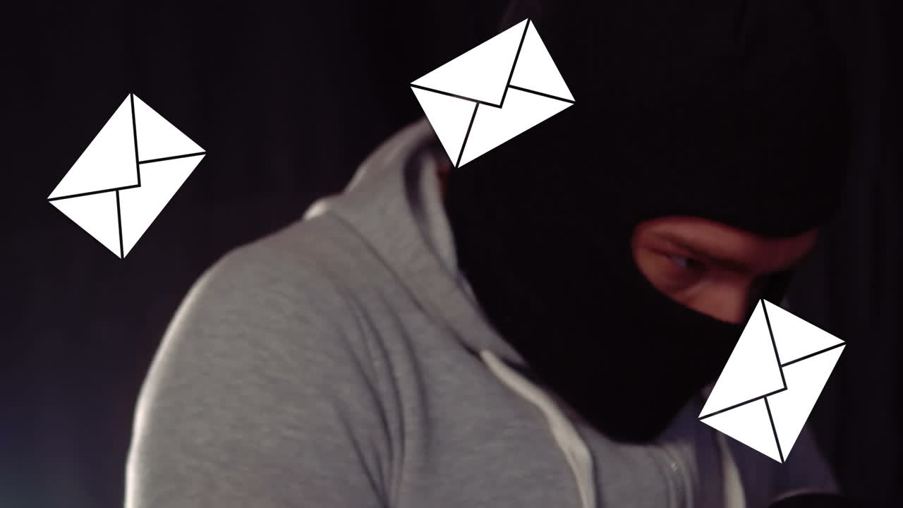 노트북을 사용하는 해커