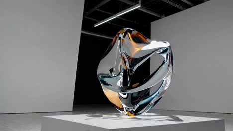 abstract glass sculpture