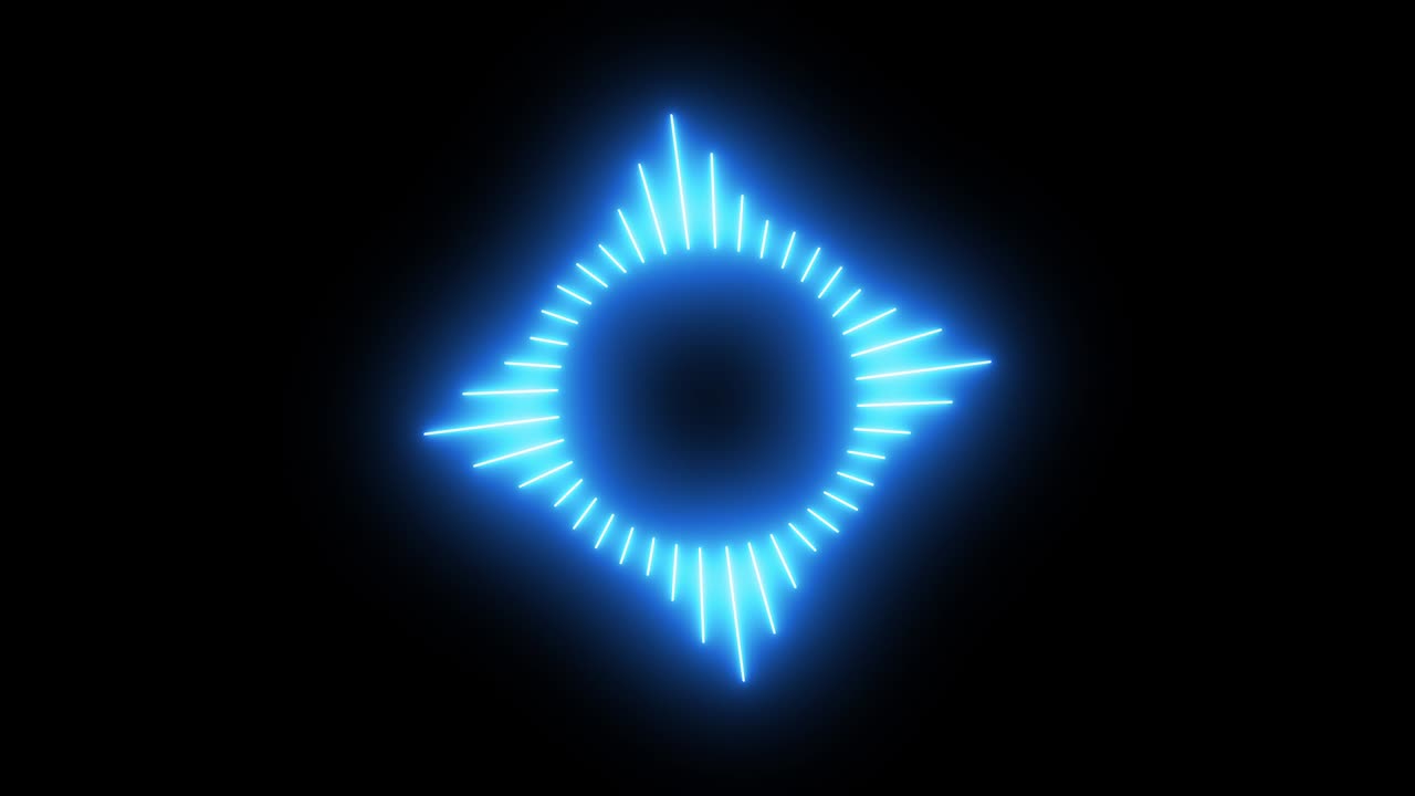 Neon style graphic object.