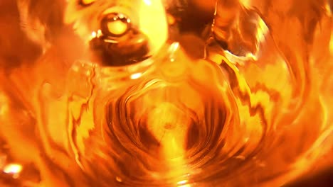 close up of pouring water into glass