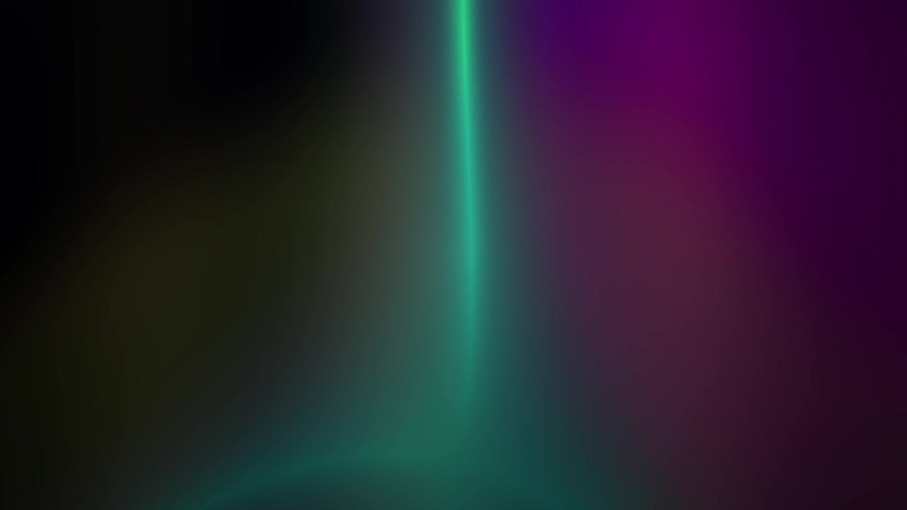 Linha Verde Luminosa Abstrata em Movimento sobre Fundo Gradiente Escuro