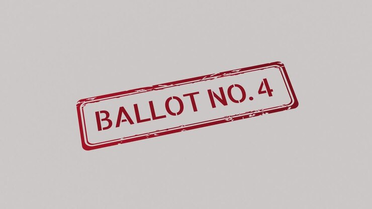 BALLOT NUMBER 4 Stamp