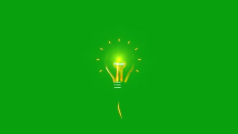 glowing bulb green screen motion graphics