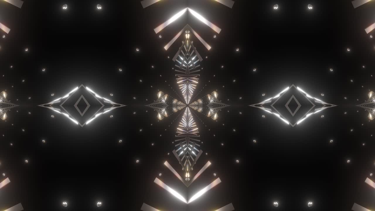 Abstract Glowing Geometric Lightshow