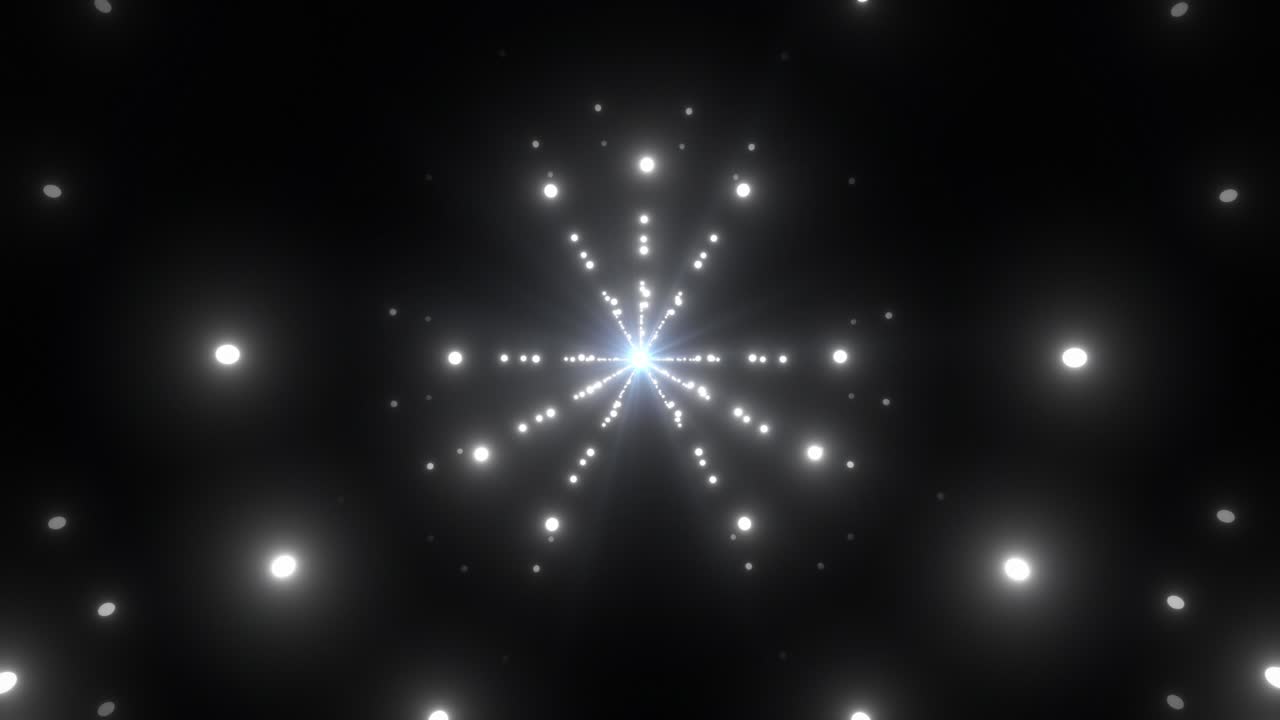 Abstract Glowing Circles Pattern