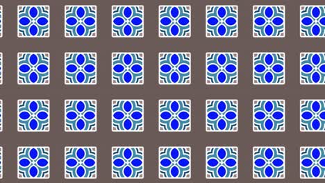 blossomy decor dark indigo blue loop tiles animation