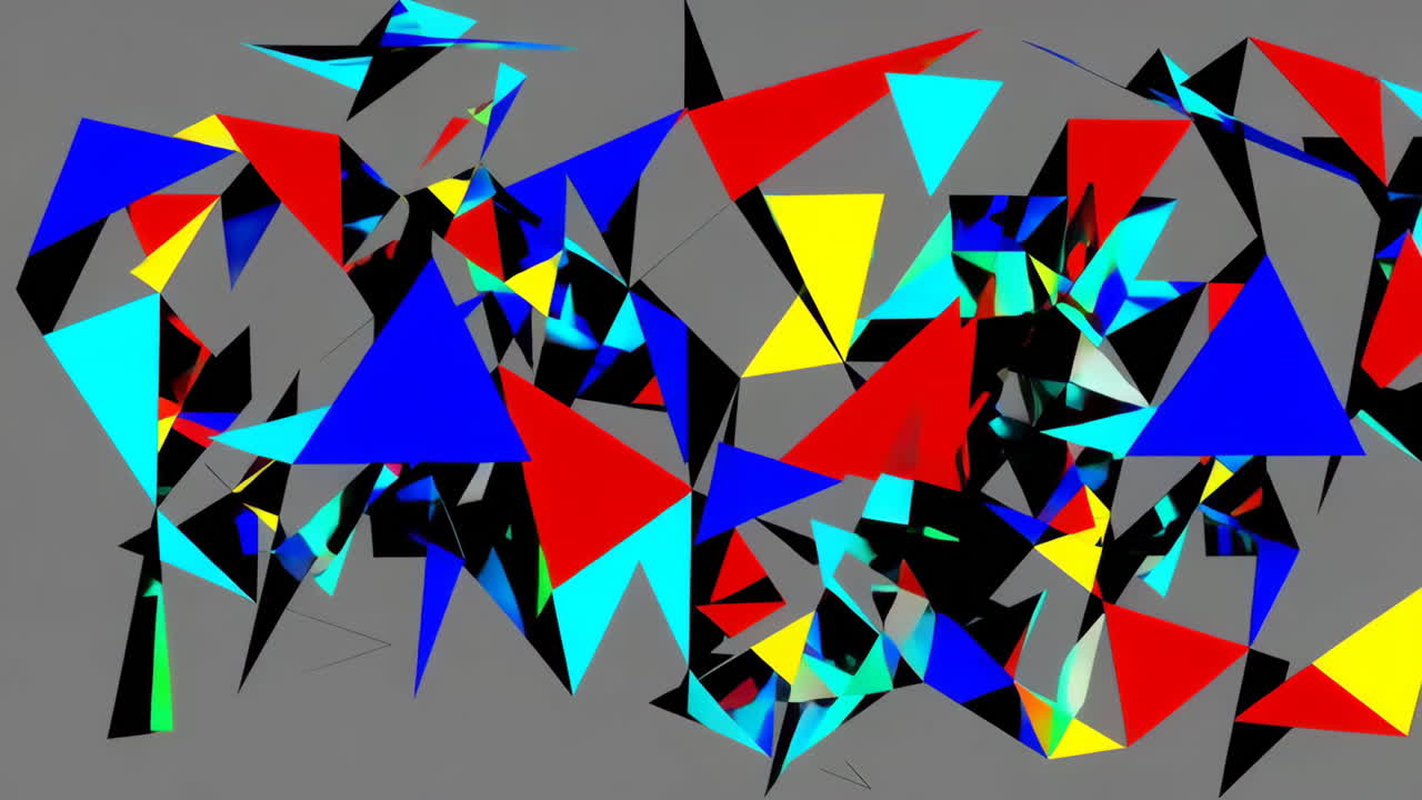 추상적인 삼각형 패턴