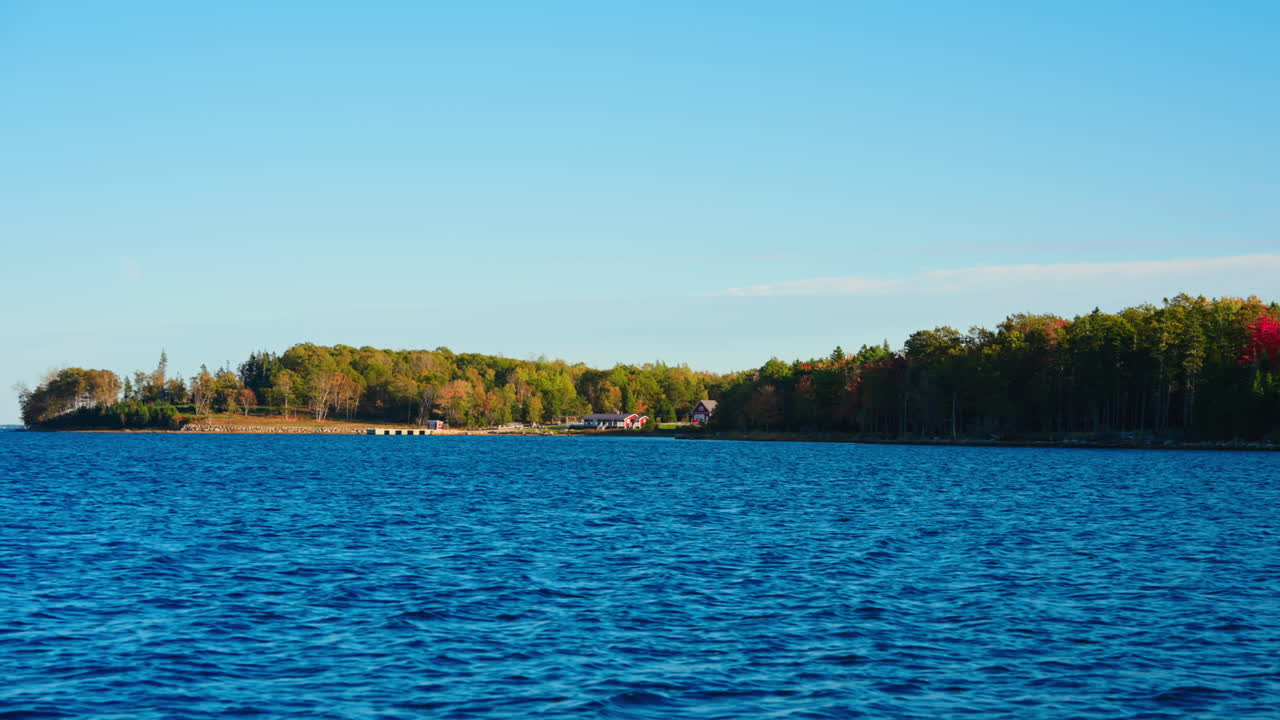 Exploring Oak Island by boat in Nova Scotia. Scenic coastal views, rich history, and mystery, as you cruise past legendary treasure sites and enjoy the island’s natural beauty from the water.