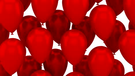 los globos que vuelan hacia arriba
