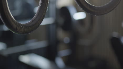 empty gym with equipment, static view