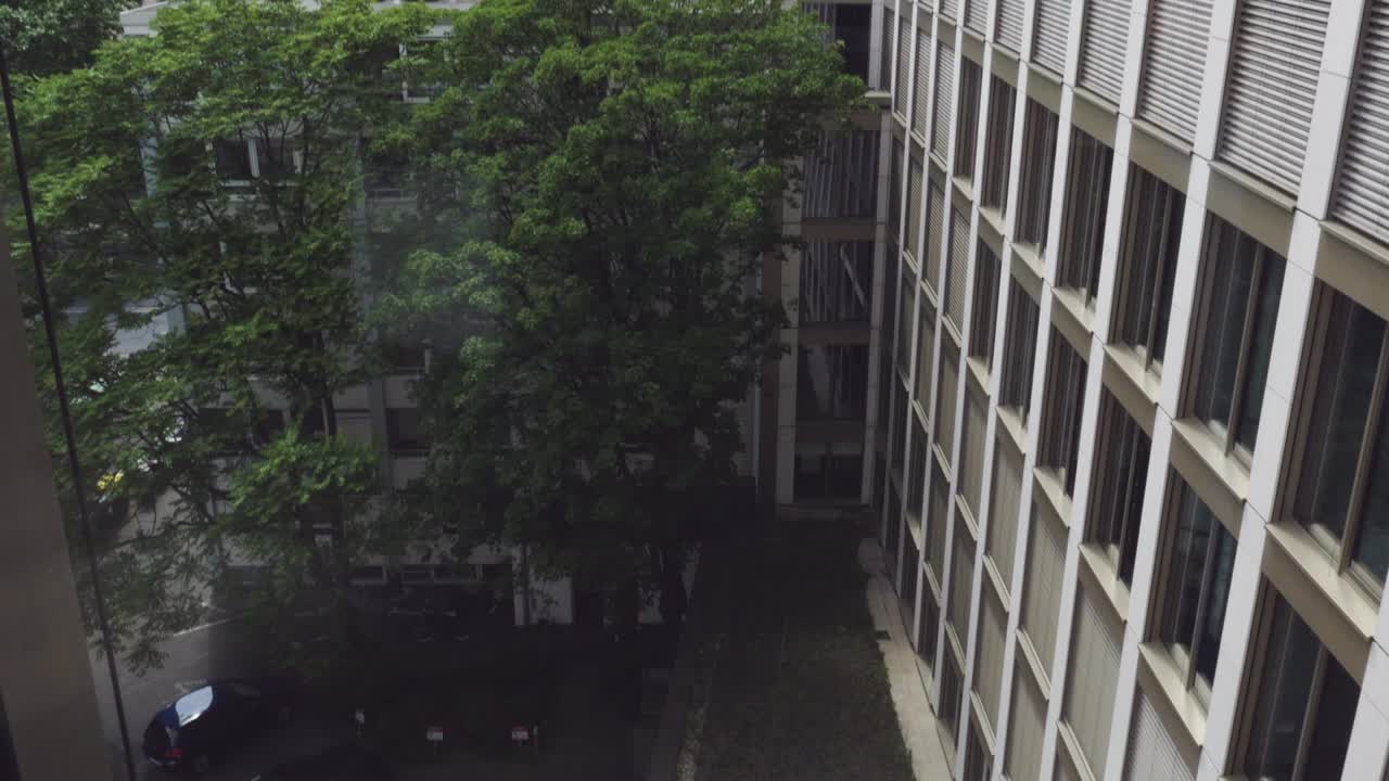 창문에서 프랑크푸르트 고층 타워