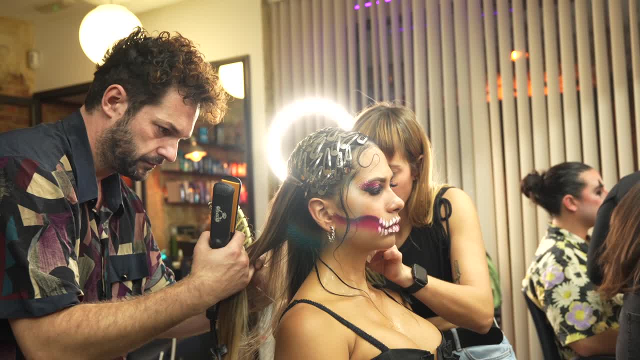 Hair and Makeup Styling for a Costume Event