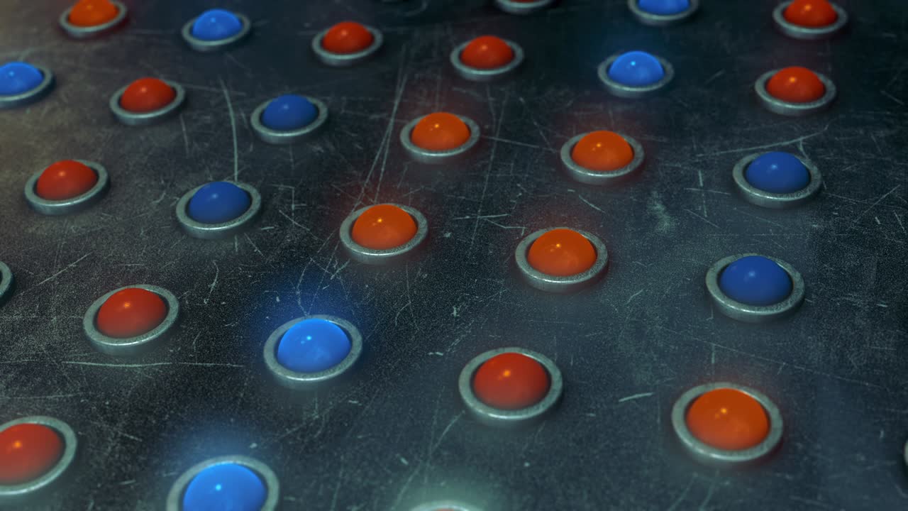 retro panel with leds