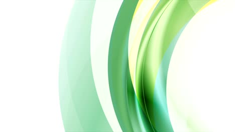 colorful green yellow glowing abstract curved waves motion background