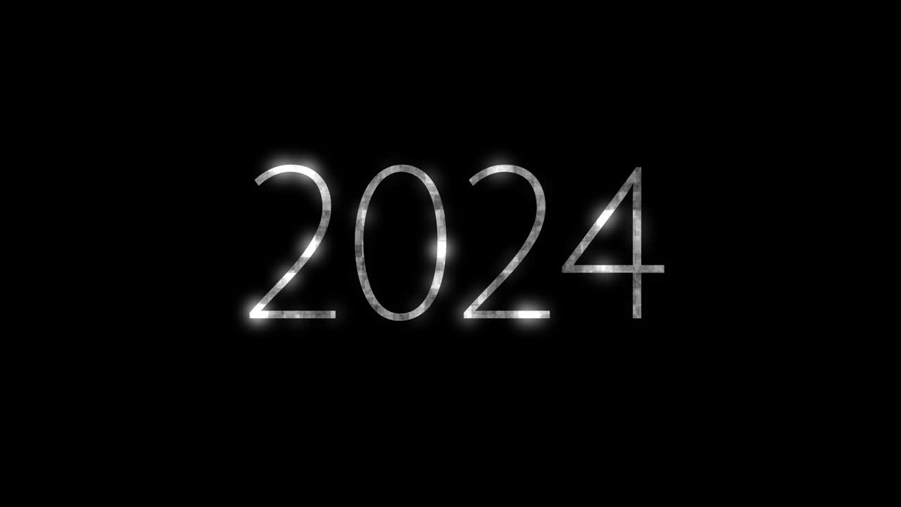 animación de texto 2024, gráficos en movimiento.