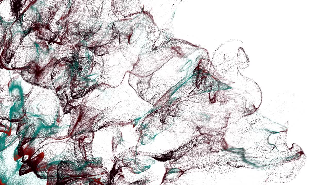 las partículas 4k explotan orgánicamente a través del marco.