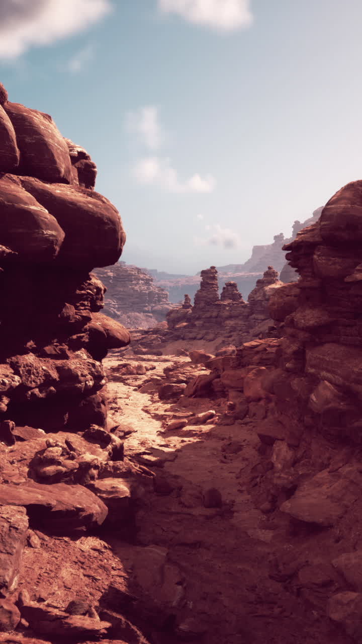 paisaje del cañón de las rocas rojas