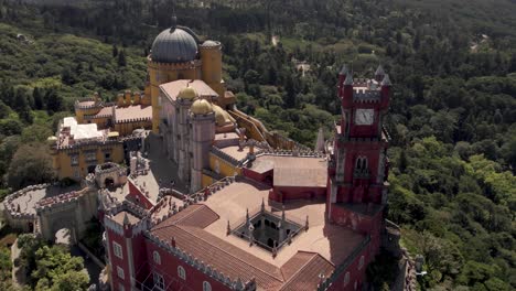 national palace of pena and surrounding sintra hills, portugal