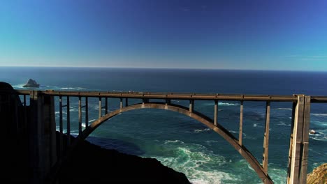 Drone-shot-of-Bixby-Creek-Bridge-on-Scenic-Coastline-at-Big-Sur-State-park-off-Pacific-Coast-Highway-in-California-1