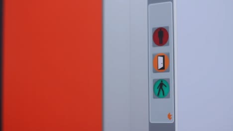 Process of opening and closing of safe deposit box or access door