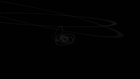 black background with oval motion