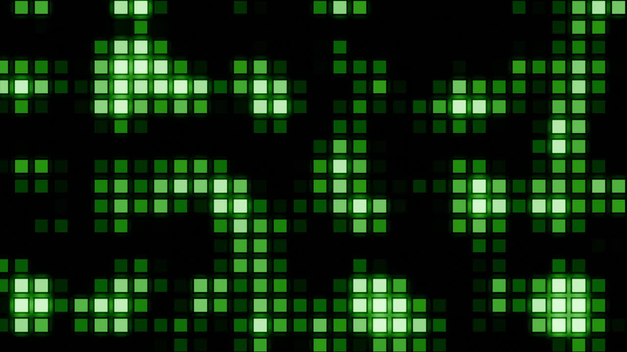 Abstract Green Pixelated Pattern