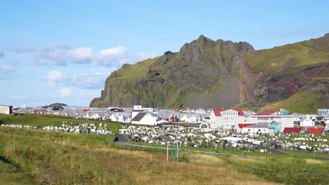 vestmannaeyjar, isla de hemaey, en el país de islandia