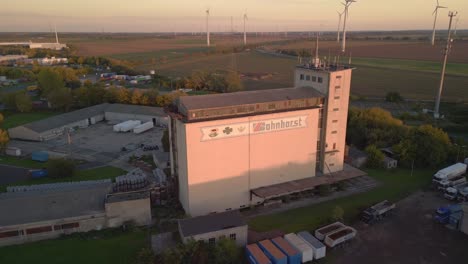 Old-GDR-granary-at-sunset