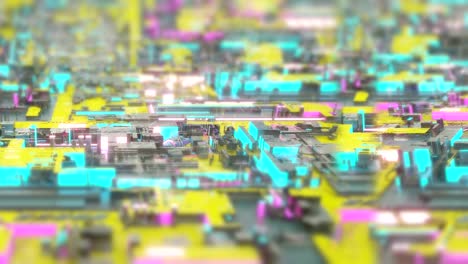 4k cyberpunk dirty yellow vj loop