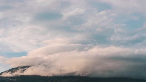 amazing time lapse of agua volcano in antigua, guatemala, central america