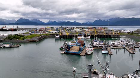 Homer-Alaska-Luftaufnahme-über-Booten