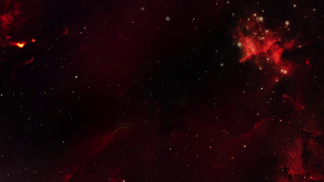 우주에서 4k 별 필드, 성운과 가스 혼잡