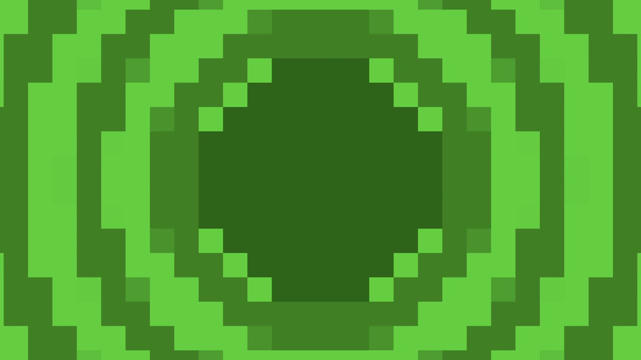 pequeños píxeles de color verde gradiente