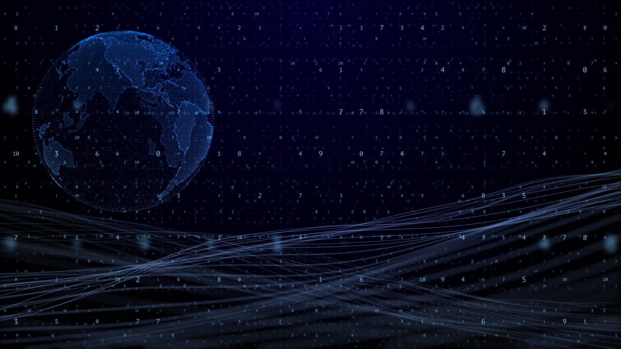 Futuristic planet 3d earth globe space earth world map outer digital technology worldwide global