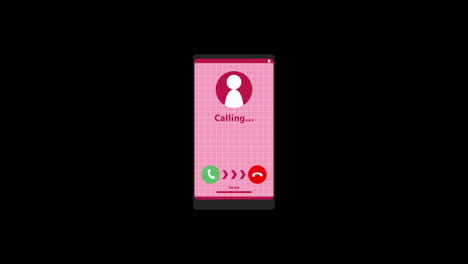 mobile phone incoming call screen