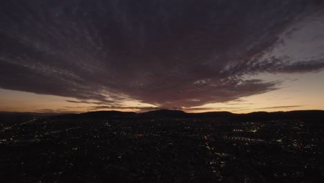 video aereo de guadalajara jalisco al atardecer