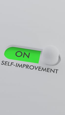 switching on the self-improvement switch vertical video